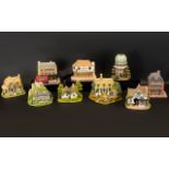 Collection of Lilliput Lane Cottages.