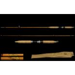 Fishing Interest. Alcocks ' Light caster ' Split Cane Spin Fishing Rod. c.Early 1960's. Used But