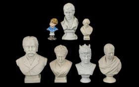 A Collection of Parian Ware and W H Goss Busts (7) in total.