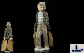 Lladro - Hand Painted Porcelain Figure ' Apprentice Seaman ' Model No 5055. Issued 1980 - 1985.
