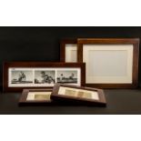 Collection of Matching Frames in Dark Wood comprising two 16.