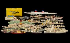 Collection of Miniature Wartime Ships to include The Empress of Britain; RMS Caronia;