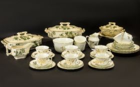 Collection of Porcelain & Ceramics to include a decorative white and gilt tea service comprising