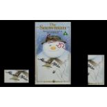 A First Edition Rare VHS copy of 'The Snowman' it has been signed by the creator Raymond Briggs,