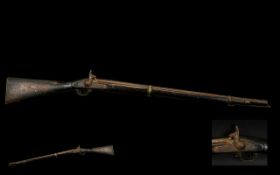 1853 Pattern Percussion Enfield Rifle, Two Band Rifle With Walnut Stock, Lock Plate with VR Crowned,