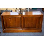 Grange French Designer TV Cabinet/Sideboard with two sliding doors opening to reveal a storage