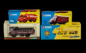 Collection of Vintage Corgi Classics Lorries including Brickwoods Ales dropside lorry and barrels;