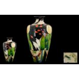 Moorcroft - Ltd and Numbered Edition Large and Stunning Tubelined Vase 'Birdsong' Pattern.