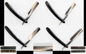 Top Quality Collection of Antique Straight Razors ( 4 ) In Total.