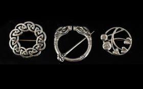 Scottish Silver Kilt Pin & Others. Lovely Scottish Kilt pin Sterling Iona Scotland maker C.