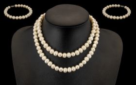 Single Strand of Fresh Water Pearls leng