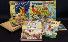 Collection of Rupert Bear Annuals - cond