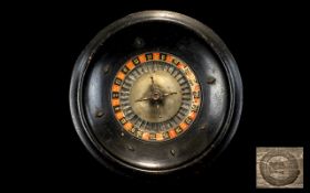 Roulette Wheel. Mid to early 20th Centur