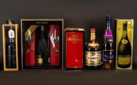 Collection of Cognac including Boxed Remy Martin, Liqueur 1460, Vicomte de Bressiac Cognac,