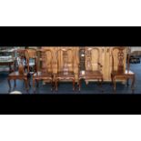 A Set of Five Hardwood Chinese Chairs comprising of 4 stand chairs and 1 carver.