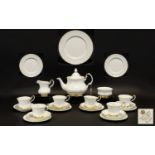 A Royal Albert Part Teaset ' Val Dior' comprising of 5 small plates, 6 tea cups, 6 saucers, 5 side