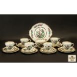 Duchess Bone China Part Tea Set including six cups, saucers and side plates; a sugar bowl, and