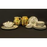 Johnson Brothers 'Indian Tree' Porcelain Collection including six large dinner plates and two