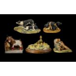 Collection of Border Fine Arts & Arista Ceramic Farm Figures. Comprising figures of farm animals