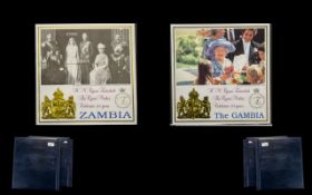Stamp Interest - Blue Velvet Benhaus Albums in slip cases. One contains mixed Diana covers, the