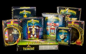 Collection Of 8 Power Ranger Boxed Toys. Comprising of Power Rangers ZEO Warrior Wheel, Power