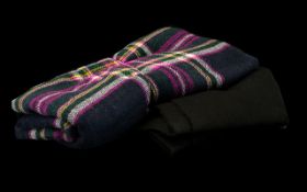 Vintage Winter Scarves including Joules Oversized Wool Scarf in plaids and checks, and Mango brand