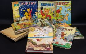 Collection of Rupert Bear Annuals - condition varies, mostly fair / good condition. 28 books in