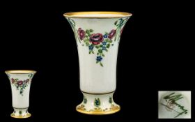 William Moorcroft Signed James Macintyre. Trumpet shaped vase 'Eighteenth Century' pattern classical
