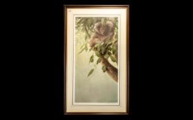 John Seerey-Lester Limited Edition Print ''Child Of The Outback'' Koala Bear. Signed to bottom right
