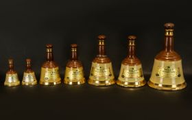 Drinkers Interest - Collection of Bell's Whiskey Wade Ceramic Bells some with contents. Comprises