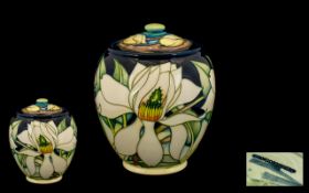 Moorcroft Modern Limited & Numbered Edition Lidded Ginger Jar 'Paradise Flower' Pattern. Designer