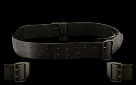 British Army Officers Leather Sam Browne Belt.