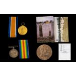 WW1 Military Death Plaque Together With A Medal Pair. All Awarded To 69034 Private Henry Atkinson