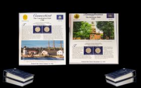 American Coin Interest Statehood Quarter's Collection two albums from The Postal Commemorative
