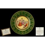 Caverswall China 1978 Christmas Plate Limited Edition of 1000, Number 804. First year of the series,