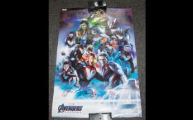 Stunning Promo Poster 'Avengers Endgame' Signed By 11 Main Cast This is something really