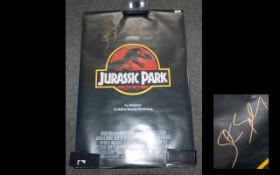 Brilliant Large Poster 'Jurassic Park' Signed By Steven Spielberg This is something really special