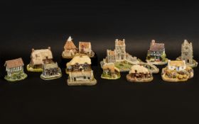 Collection of Lilliput Lane Cottages. Comprises Spring Bank, Ballykerne Croft, Tired Timbers,