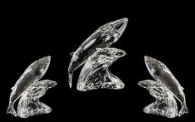 Swarovski Crystal Superb S.C.S. Annual Edition Crystal Figure for 1992 ' Care for Me ' Trilogy The