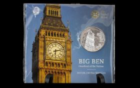 Royal Mint - United Kingdom ' Big Ben ' Pure Silver £100 Pound Coin, Still In Original Sealed