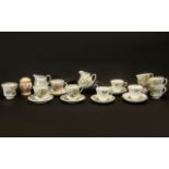 Collection of Queen's Fine Bone China The Royal Horticultural Society Collection 'The Garden' by