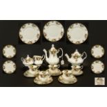 Royal Albert 'Celebrations' Tea/Dinner Set comprising: six trios of cup, saucer and sandwich/cake