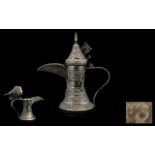 Large Silver Omani Coffee Pot. Silver Om