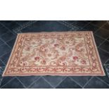 Laura Ashley Rug in wool with beige gro