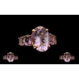 Rose de France Amethyst Statement Ring,