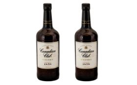 Two Litre Bottles of Canadian Club Impor