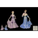 Coalport Handpainted Figures 1. Age of Elegance 'First Waltz' figure of the year 1996.