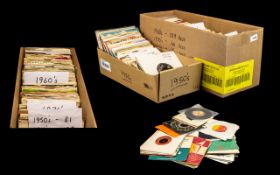 Large Collection of Vinyl 45 rpm Singles from 50s, 60s, 70s and 80s. 250 records in total, 81 from