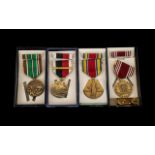 United States WW2 Medals To Include The World War II Victory Medal, European-African-Middle