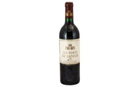 French Bordeaux Les Forts De - Latour 1987 Bottle of Red Wine/Claret. Seals intact. 12% vol 75 cl.